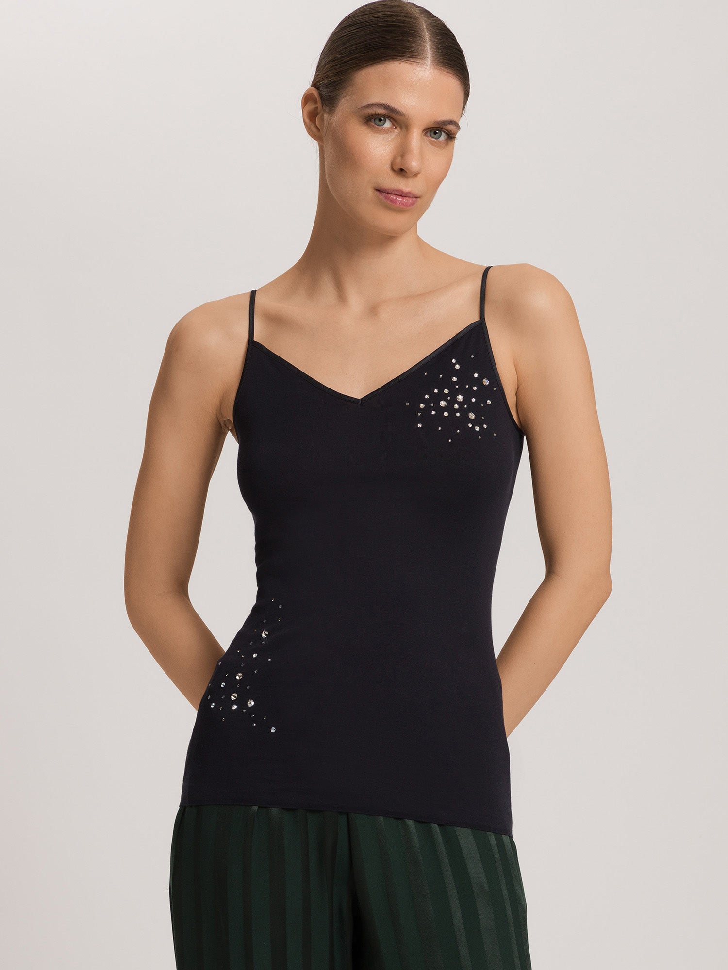 斯帕格顶 配施华洛世奇水晶，COTTON SEAMLESS – 周年纪念版 