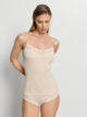 Spaghetti Top MOMENTS, V-Neck, in summer color summer sand 