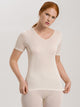 Shirt kurzarm, V-Neck, PURE SILK