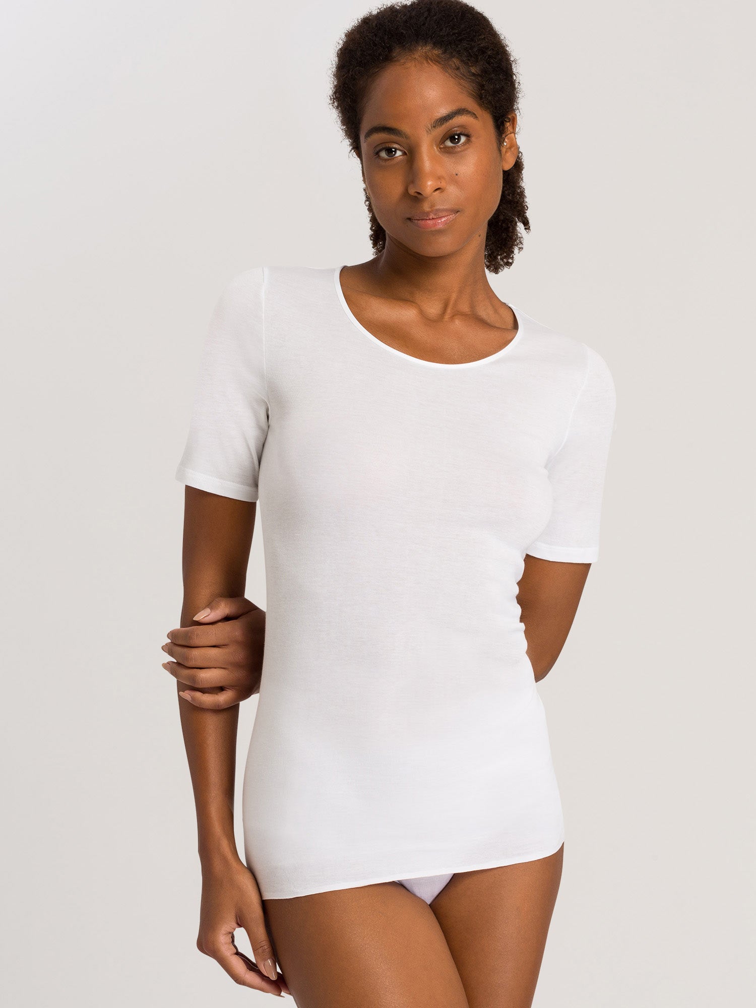 قميص، ياقة دائرية،  COTTON SEAMLESS 