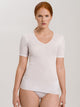 Maglia 1/2 manica, scollo a V, COTTON SEAMLESS 