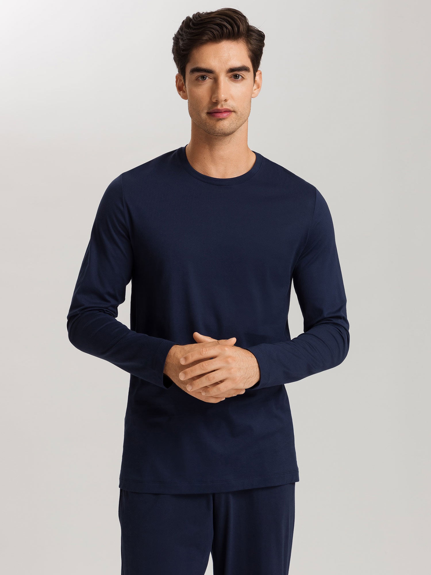 قميص بأكمام طويلة، ياقة دائرية، NIGHT & DAY 