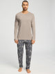 Langer Pyjama NIGHT & DAY, im Herbst-Design, Grösse M