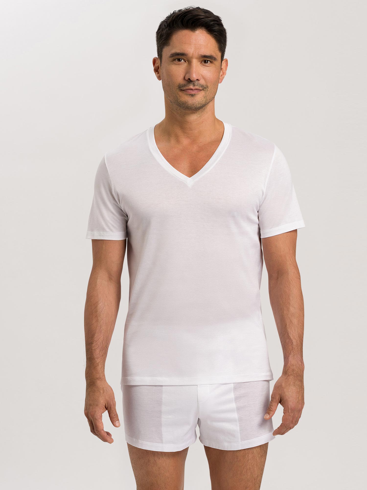 تي شيرت، ياقة على شكل V، COTTON SPORTY 