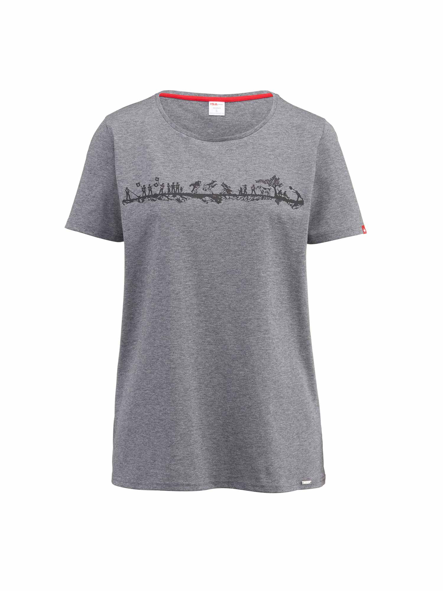 T-Shirt kurzarm SCHWINGER in grau