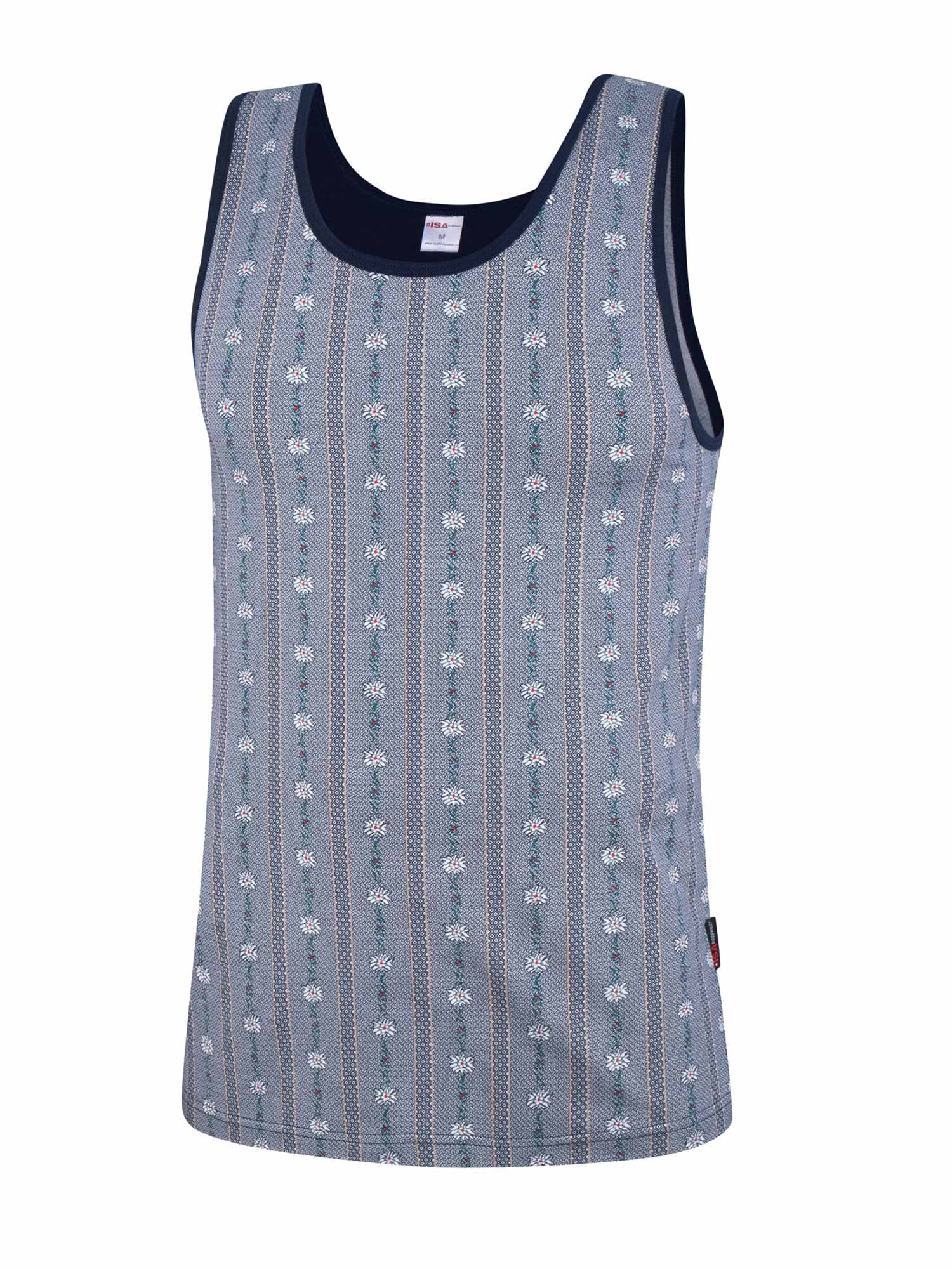 Athlete shirt, tank Top EDELWEISS in light and dark blue 