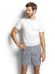 Boxer avec ouverture WOVEN BASIC, à carreaux 