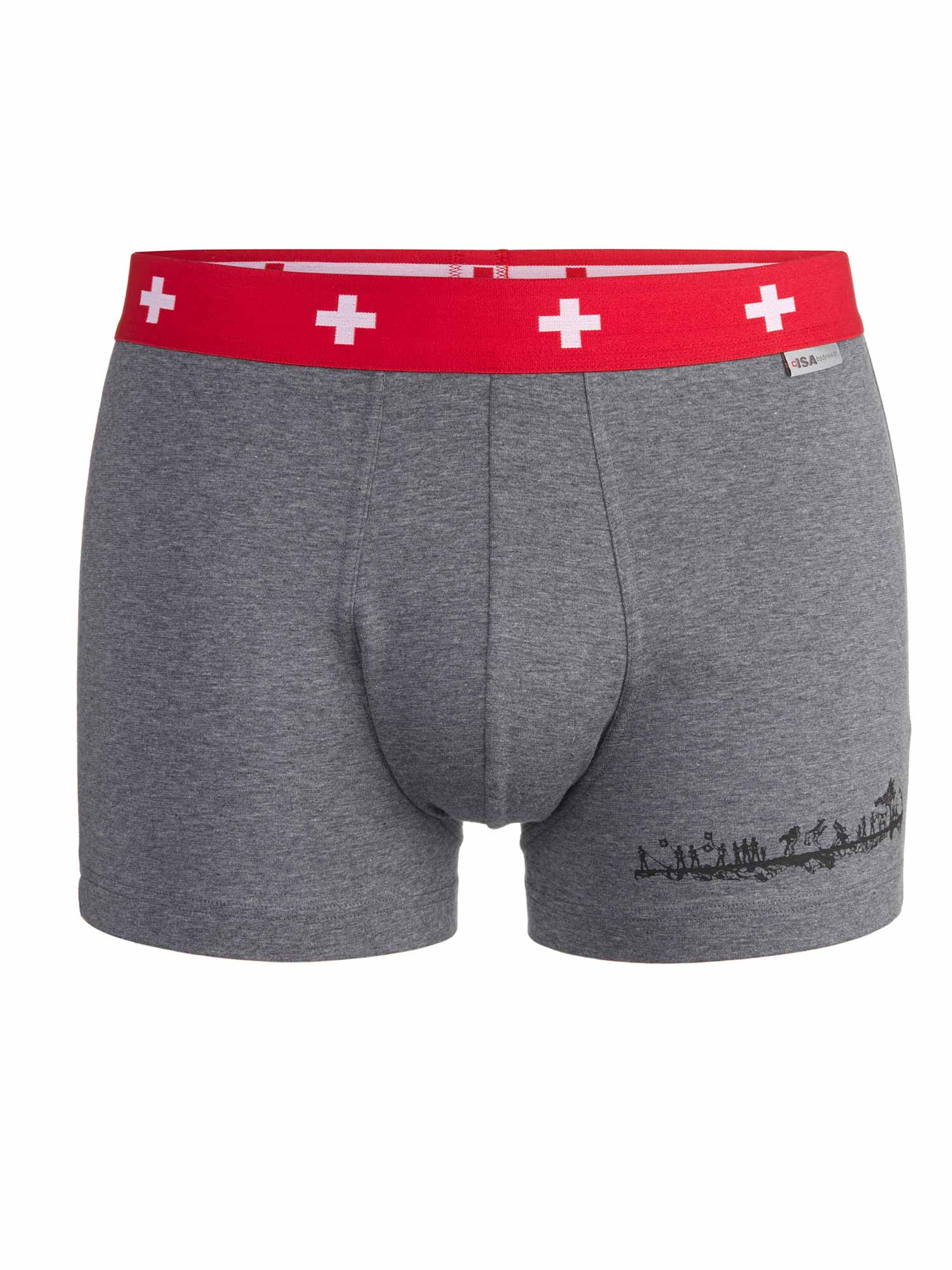 Pantalon Andy SCHWINGER en gris avec rouge 