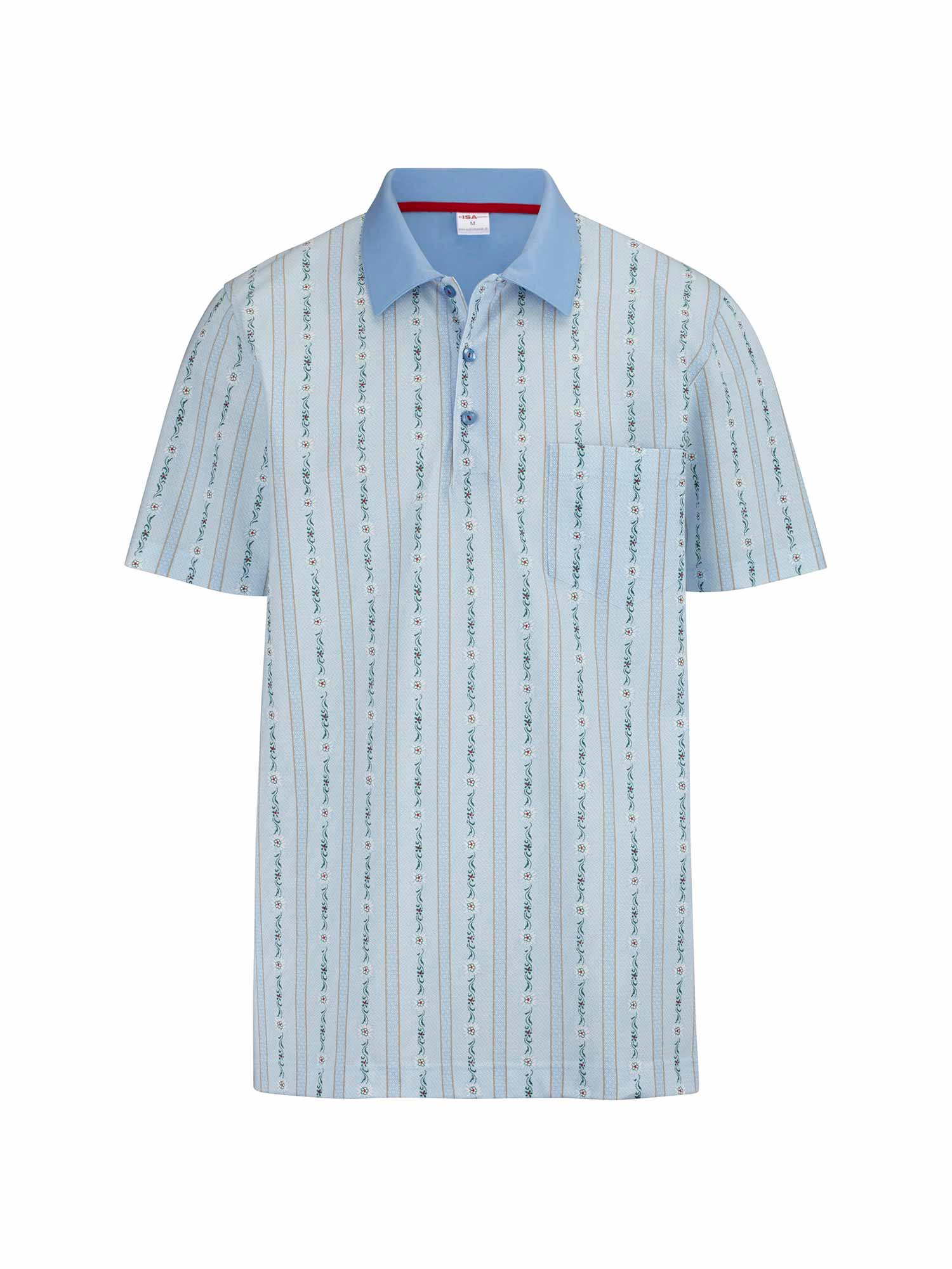 قميص بولو EDELWEISS باللونين الأزرق الفاتح والأزرق الداكن 