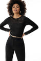 Chemise, manches longues, avec dentelle, WOOL LOVE 