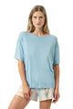 T-shirt, manches courtes, PURE CHIC, en couleur estivale breezy blue 