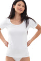 T-shirt, profond col rond, COTTON PURE 
