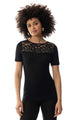T-shirt avec dentelle, WOOL LOVE 