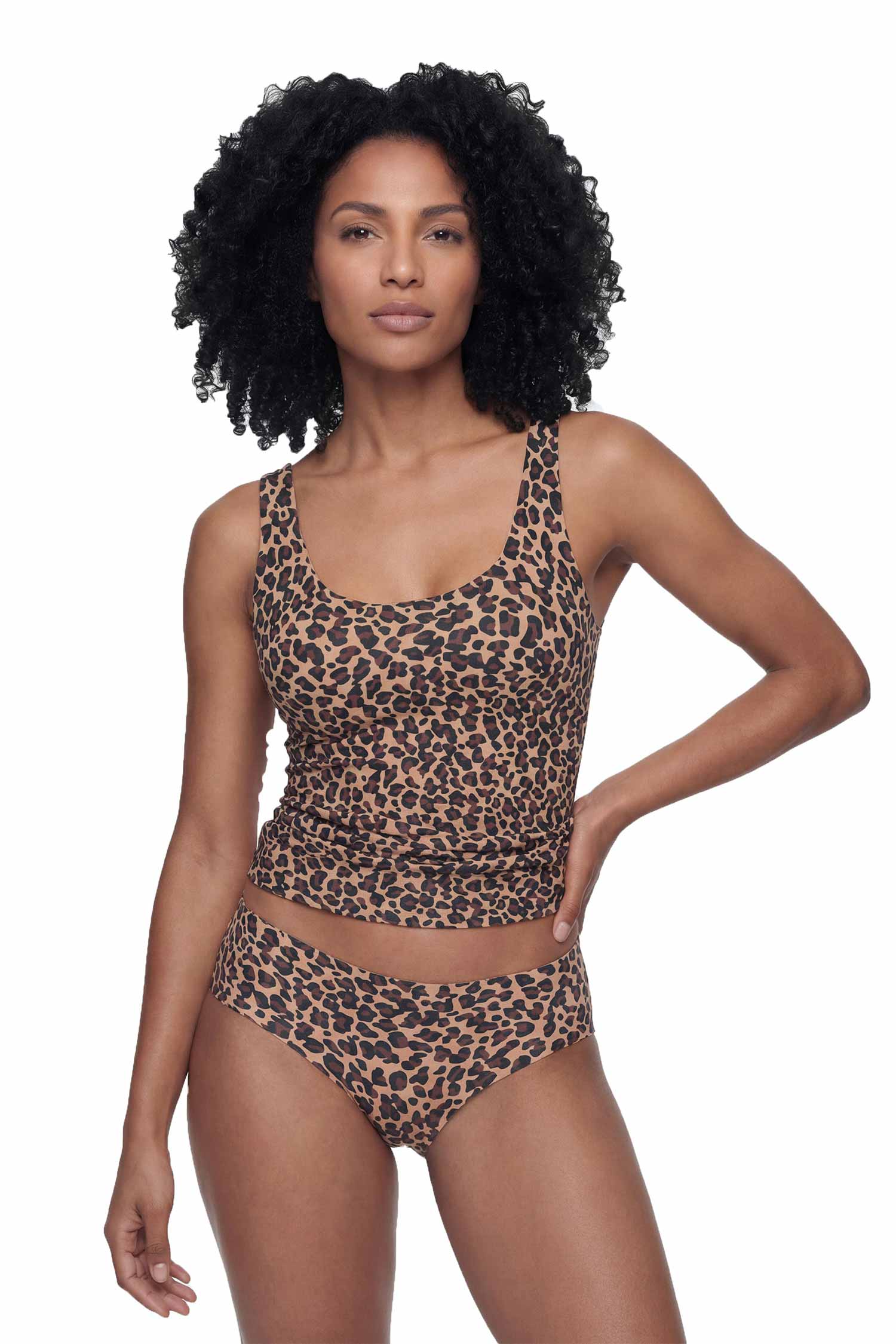 Tanktop SIMPLY BETTER INVISIBLES, mit Leo-Print