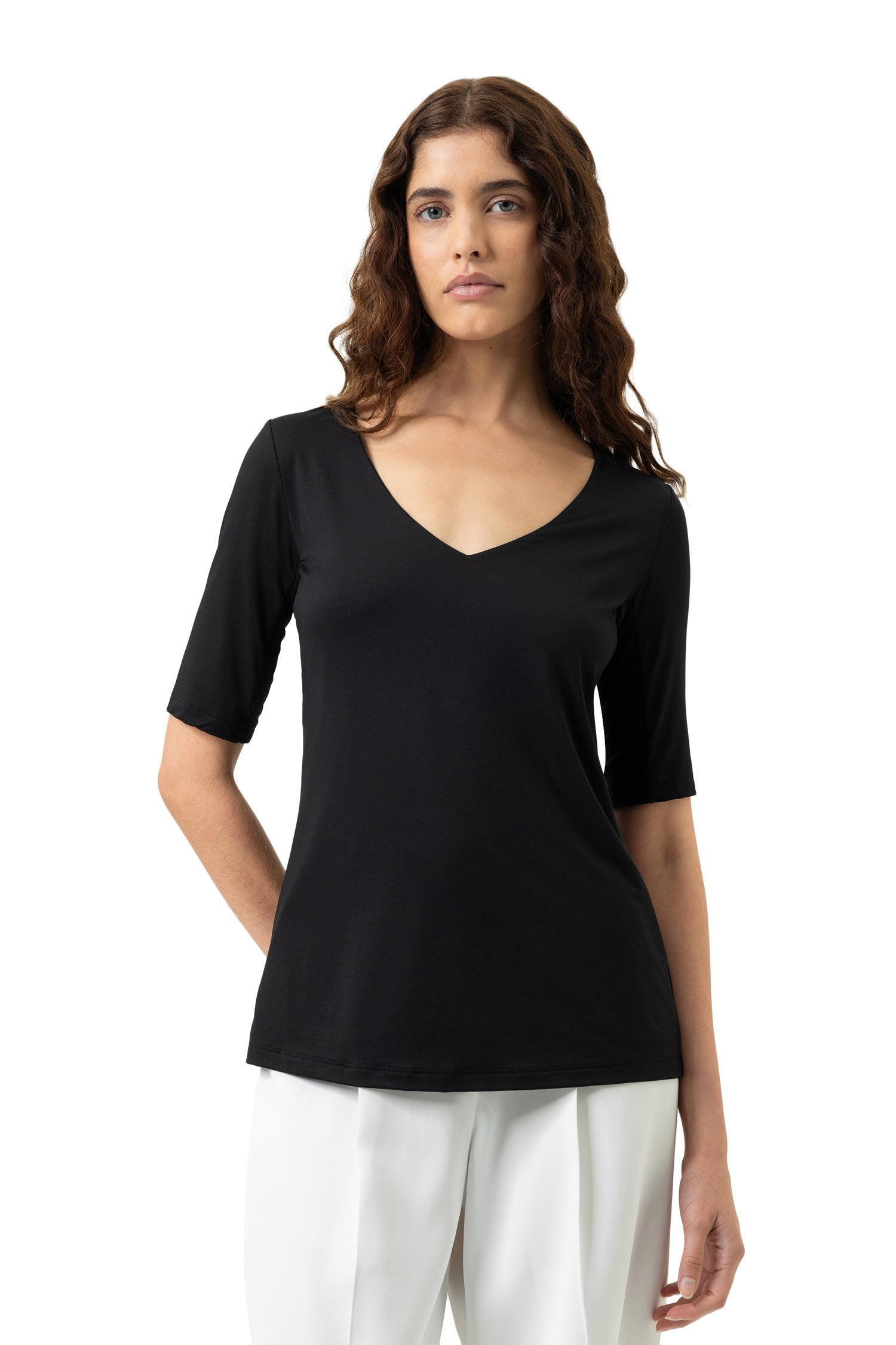 T恤，V领，西装衬衫 