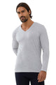 Shirt, langarm, V-Neck, DRY COTTON COLOUR