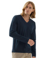 Shirt, langarm, V-Neck, DRY COTTON COLOUR