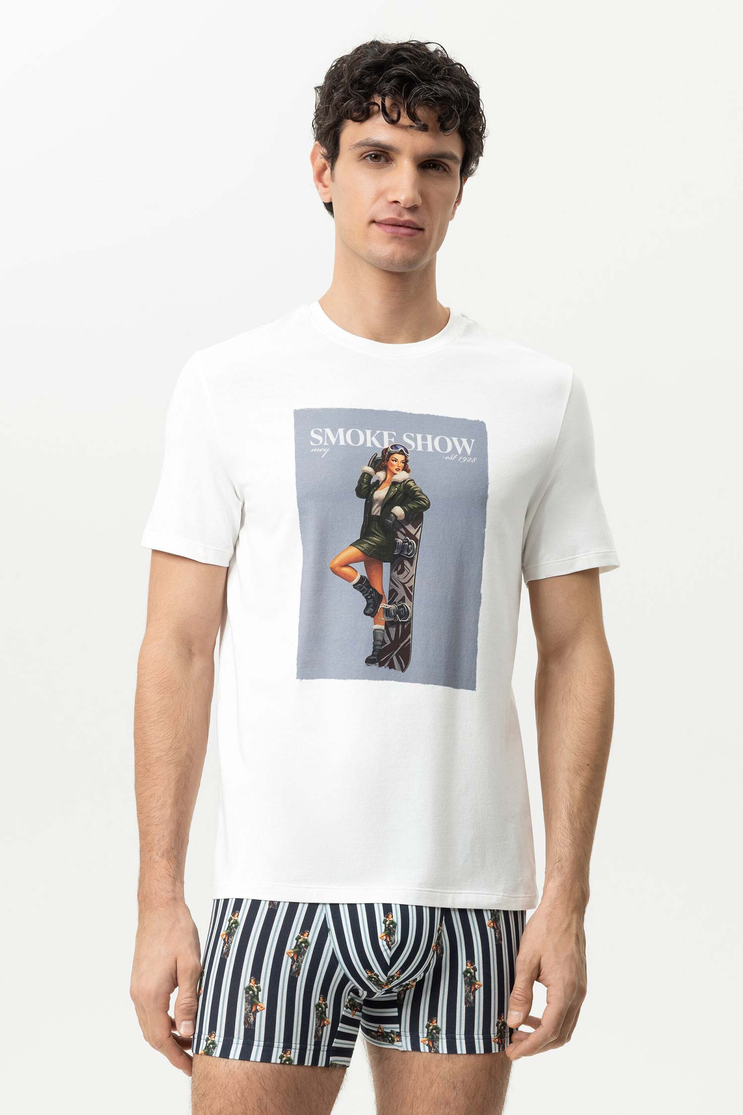 T-Shirt SMOKE SHOW, mit grossflächigem Front-Print