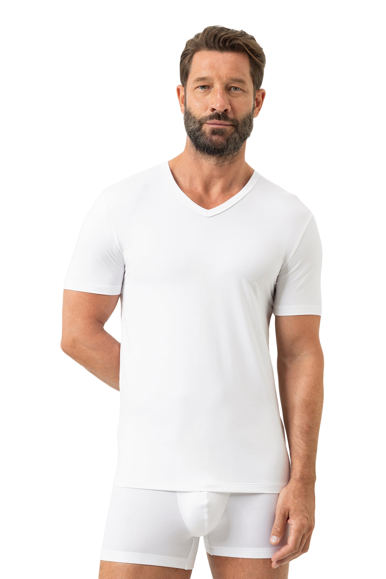 T-Shirt ICONIC MODAL, V-Neck