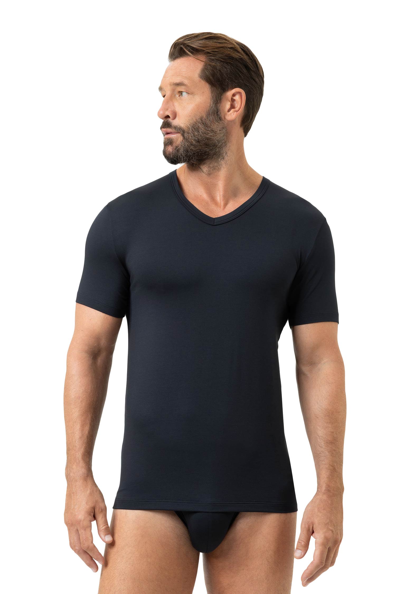 T-Shirt ICONIC MODAL, V-Neck