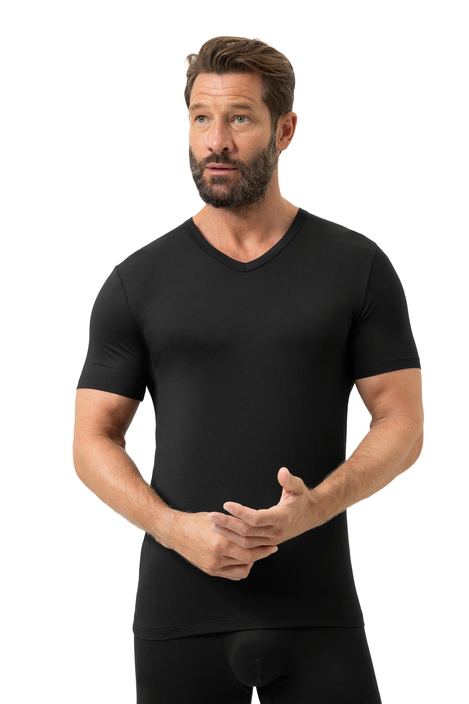 T-Shirt ICONIC MODAL, V-Neck