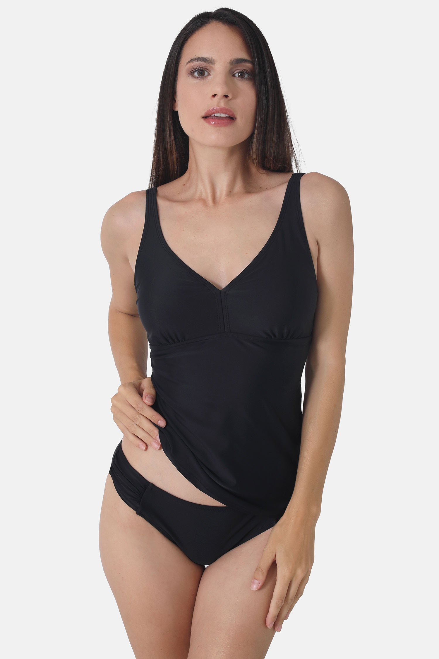 Tankini-顶部 BASIC BLACK 