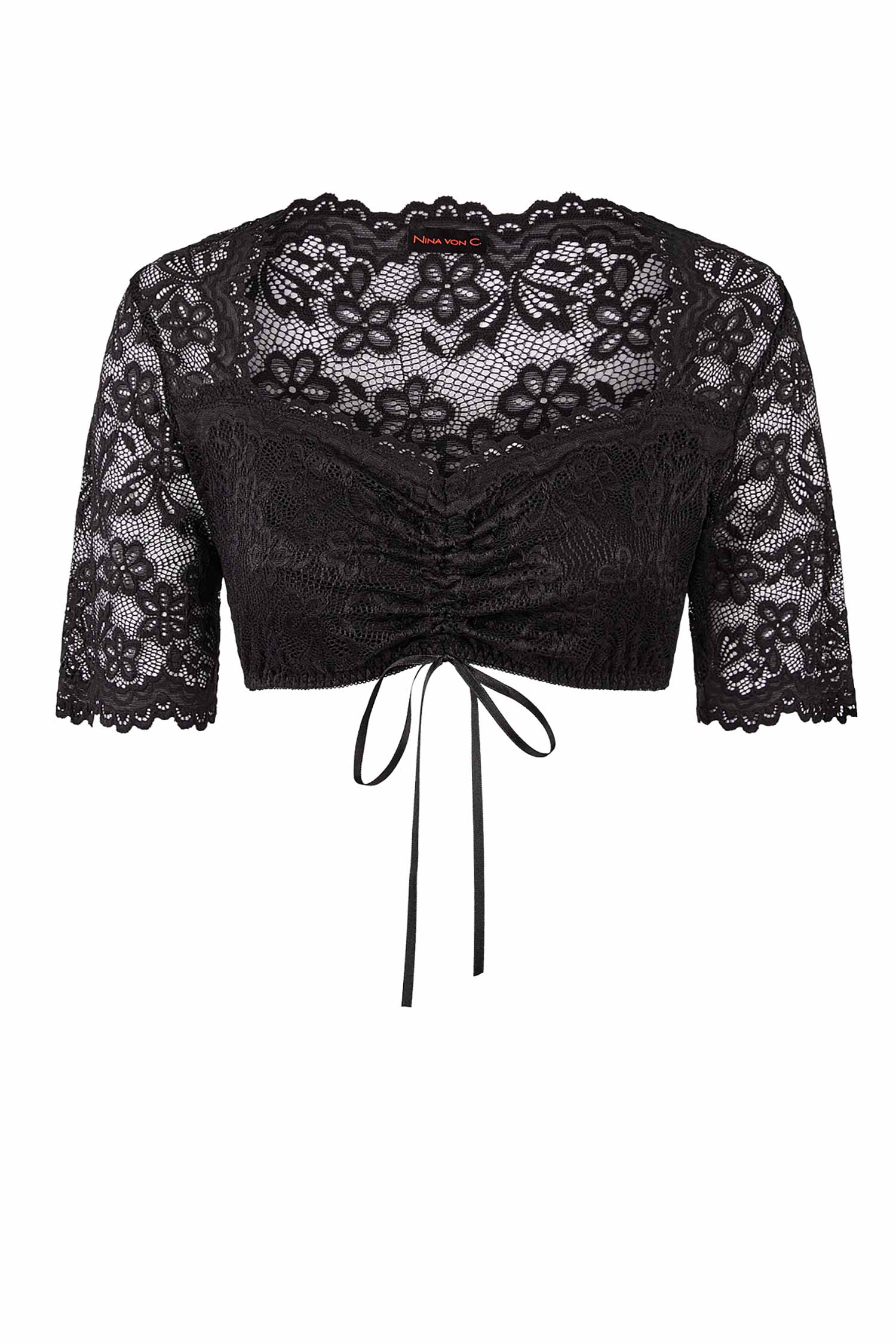 Dirndl-上衣，半袖，深心形领口，ANDREA 