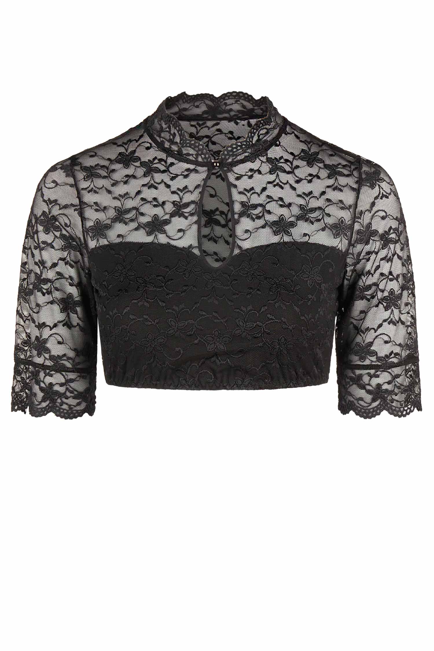 Dirndl-上衣，短袖，小立领，ANNETTE 