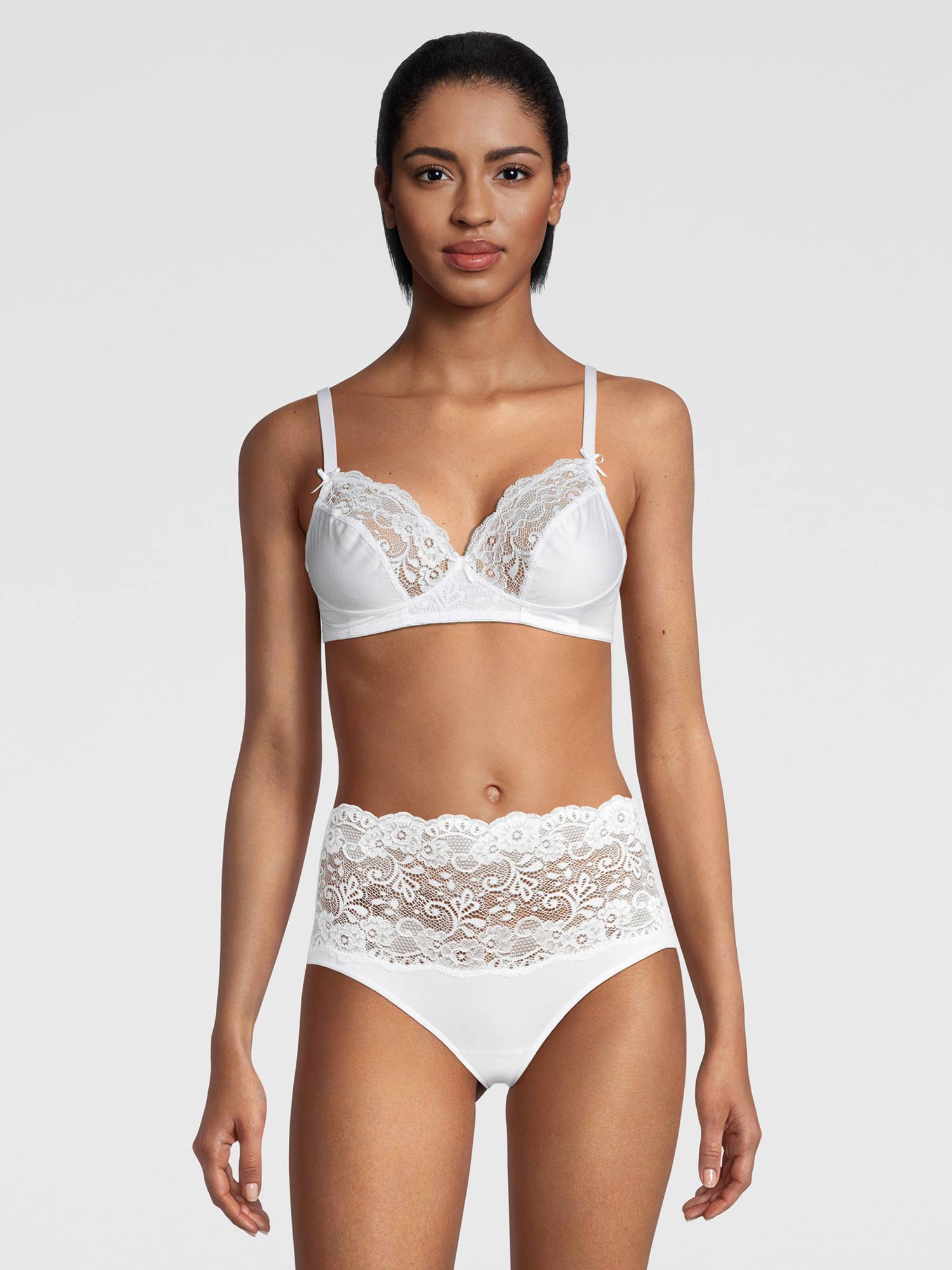 带有Dentelle de Calais®蕾丝的阳台式文胸，FILOSCOZIA REFINED 