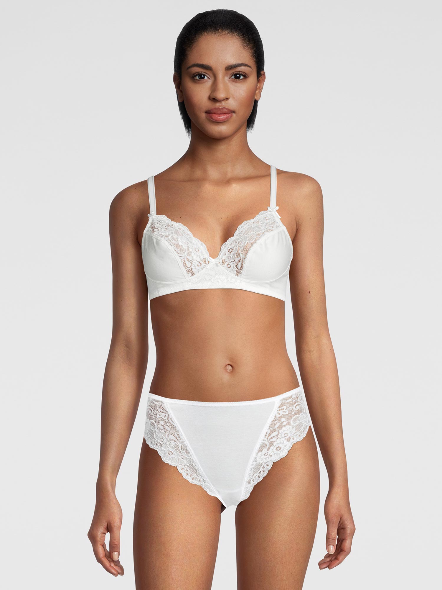 带有Dentelle de Calais®蕾丝的阳台式文胸，FILOSCOZIA REFINED 