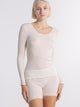 Maglia a maniche lunghe con pizzo, WOOL AND SILK 