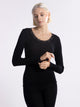 Maglia a maniche lunghe con pizzo, WOOL AND SILK 