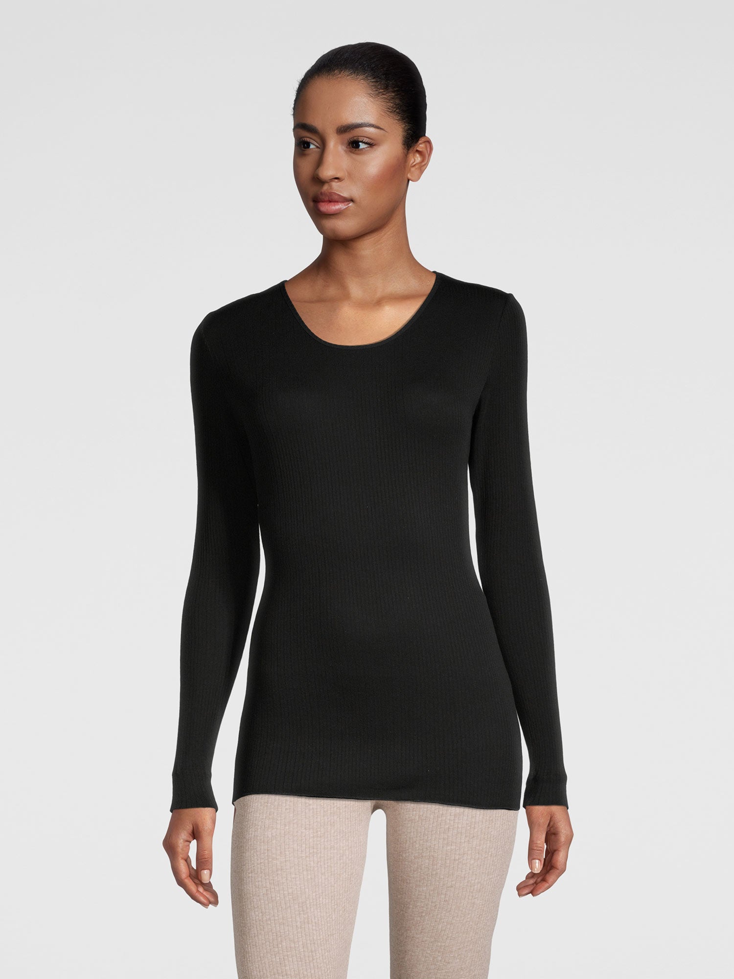 قميص بأكمام طويلة، خط رقبة مستدير, TERMOTEX® 