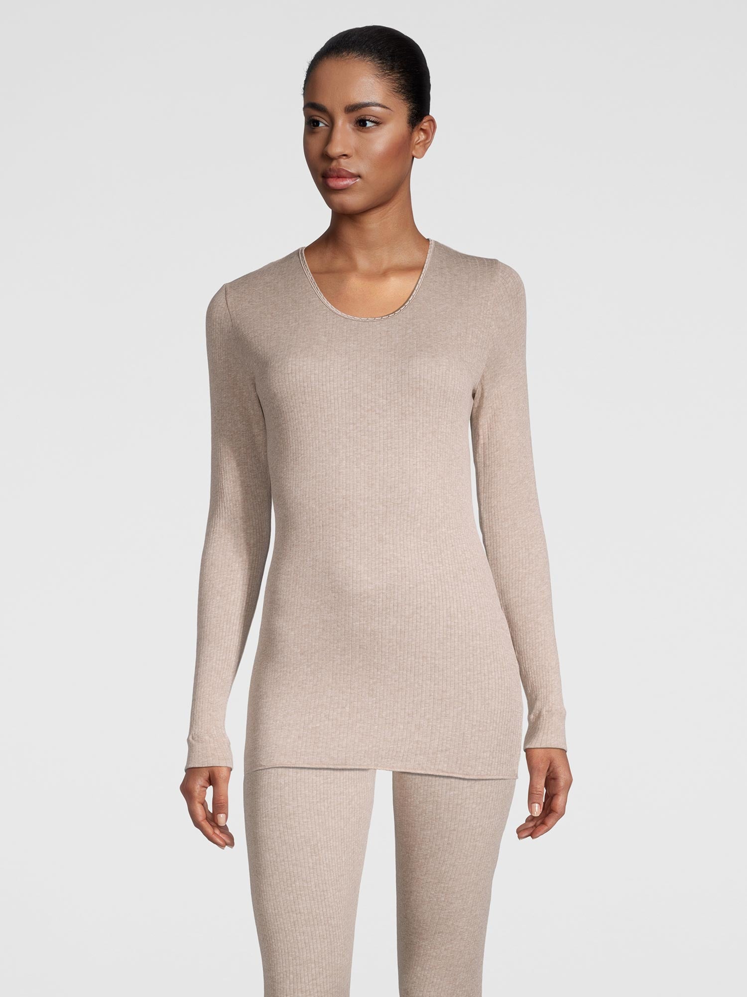 قميص بأكمام طويلة، خط رقبة مستدير, TERMOTEX® 