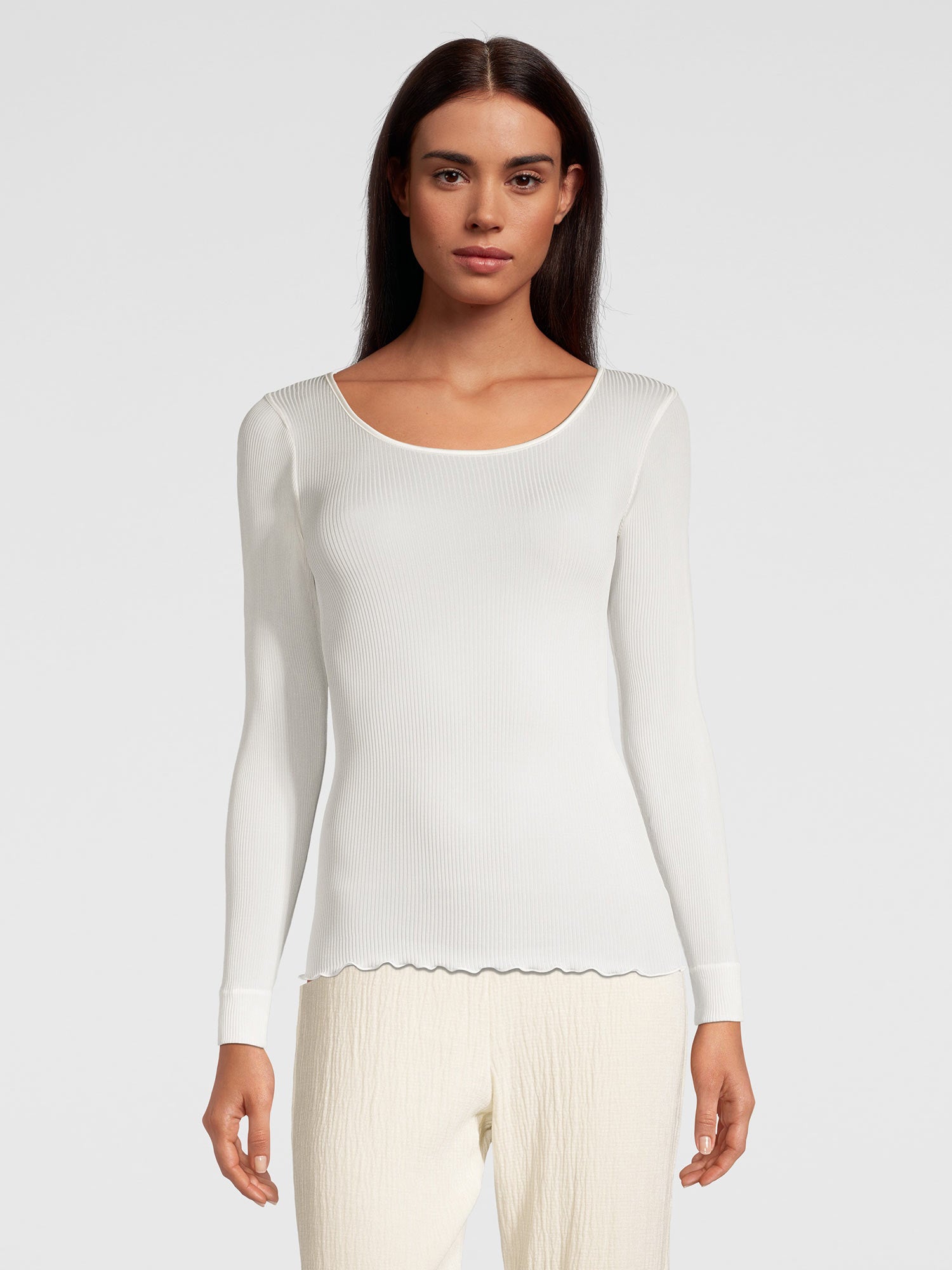 قميص بأكمام طويلة PURE SILK 