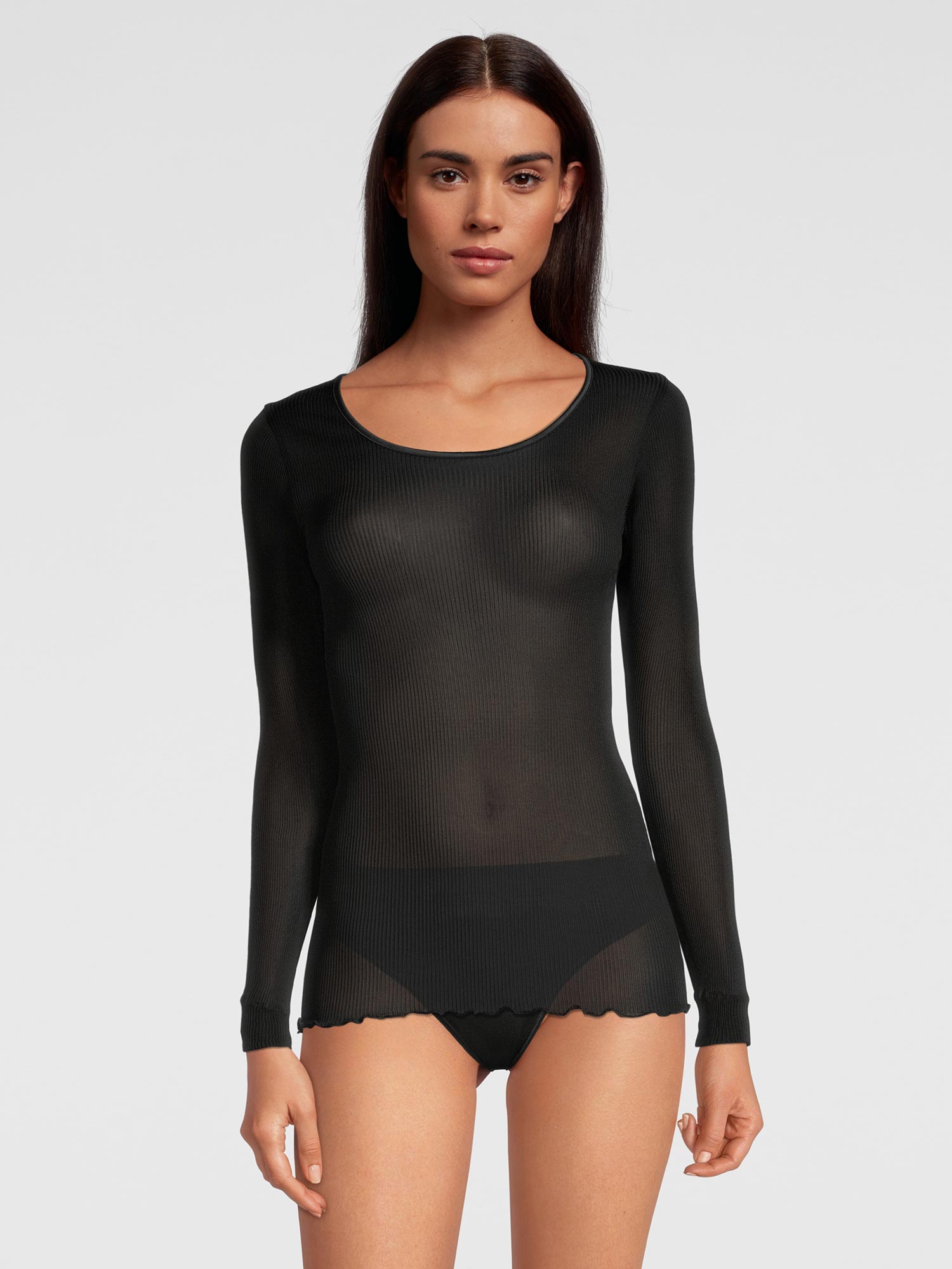 قميص بأكمام طويلة PURE SILK 