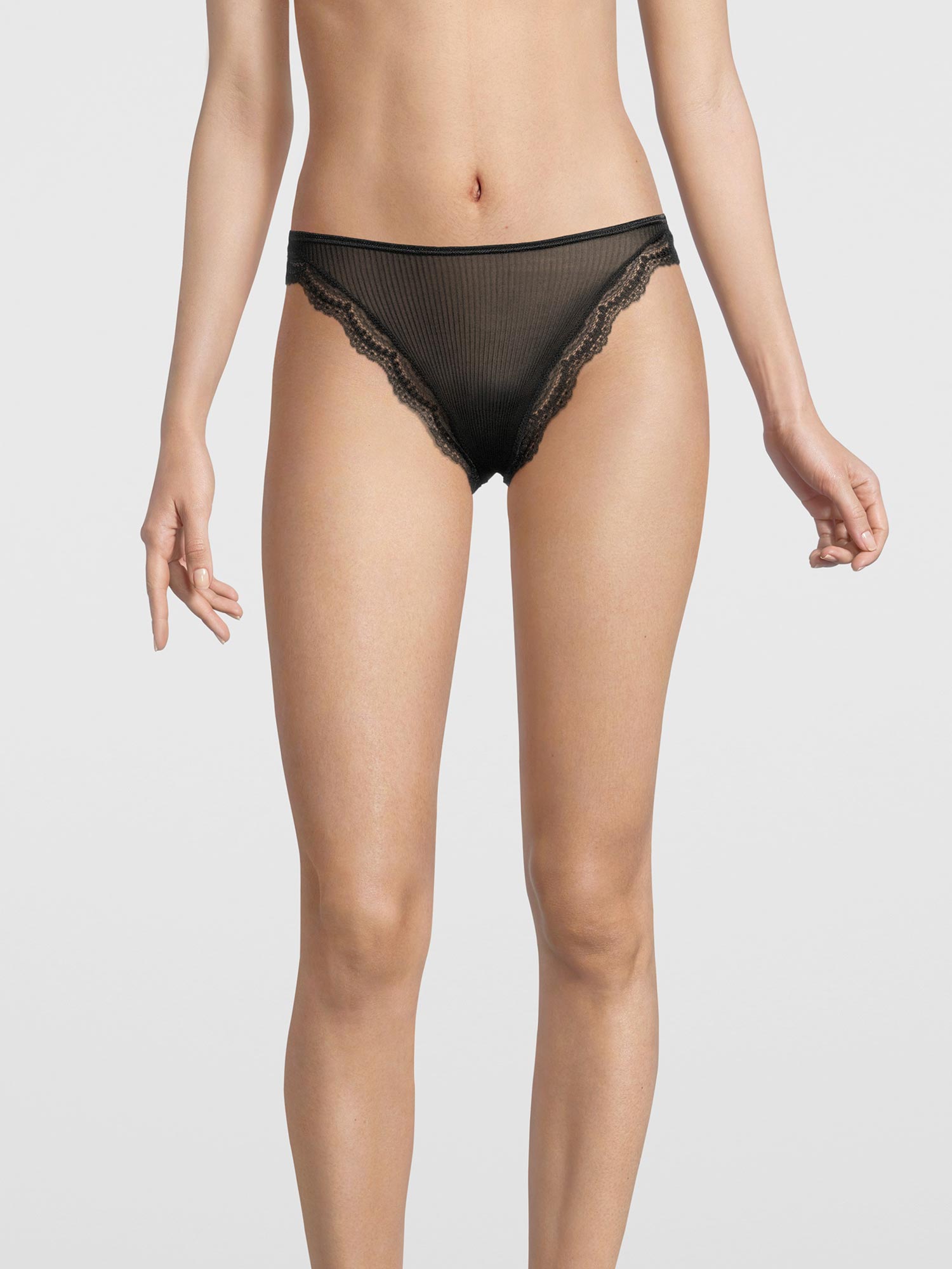 Mini-滑倒 配有 Dentelle de Calais® 蕾丝 PURE SILK 