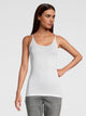 Top a spaghetti, scollo rotondo, FILOSCOZIA SATIN 