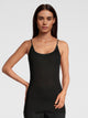 Top a spaghetti, scollo rotondo, FILOSCOZIA SATIN 