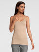 Top a spaghetti, scollo rotondo, FILOSCOZIA SATIN 