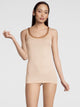 Réservoir-Top, col rond, avec large garniture en satin, FILOSCOZIA SATIN EDGE 
