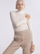 Maglia a maniche lunghe con collo a tartaruga WOOL AND SILK 