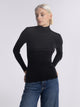 Maglia a maniche lunghe con collo a tartaruga WOOL AND SILK 