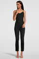 Top spaghetti avec dentelle, WOOL AND SILK 