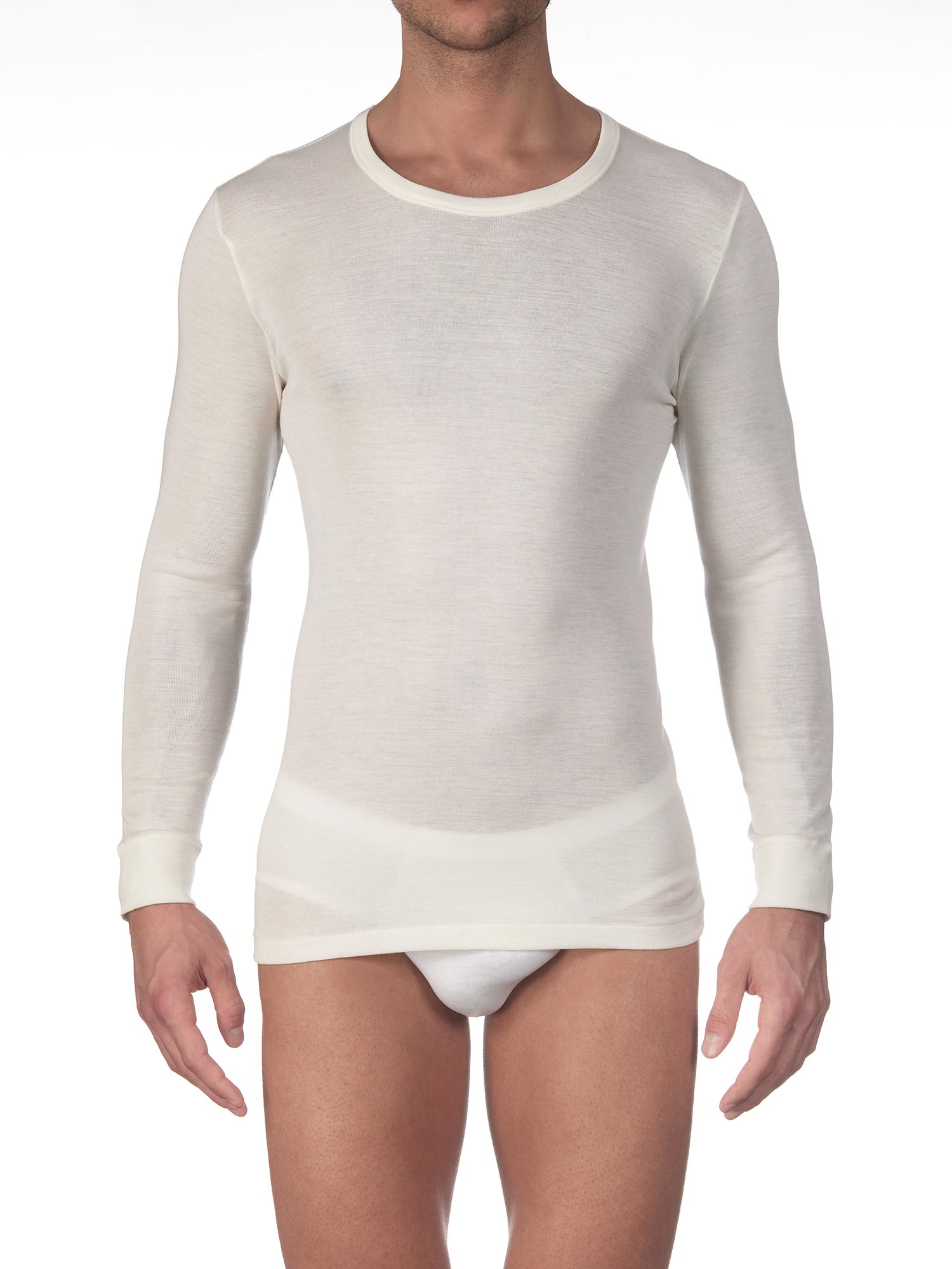 Langarm-Shirt MERINO WOOL AND SILK