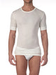 Maglietta, scollo rotondo, EXTRA FINE MERINO WOOL SUPER 100S 