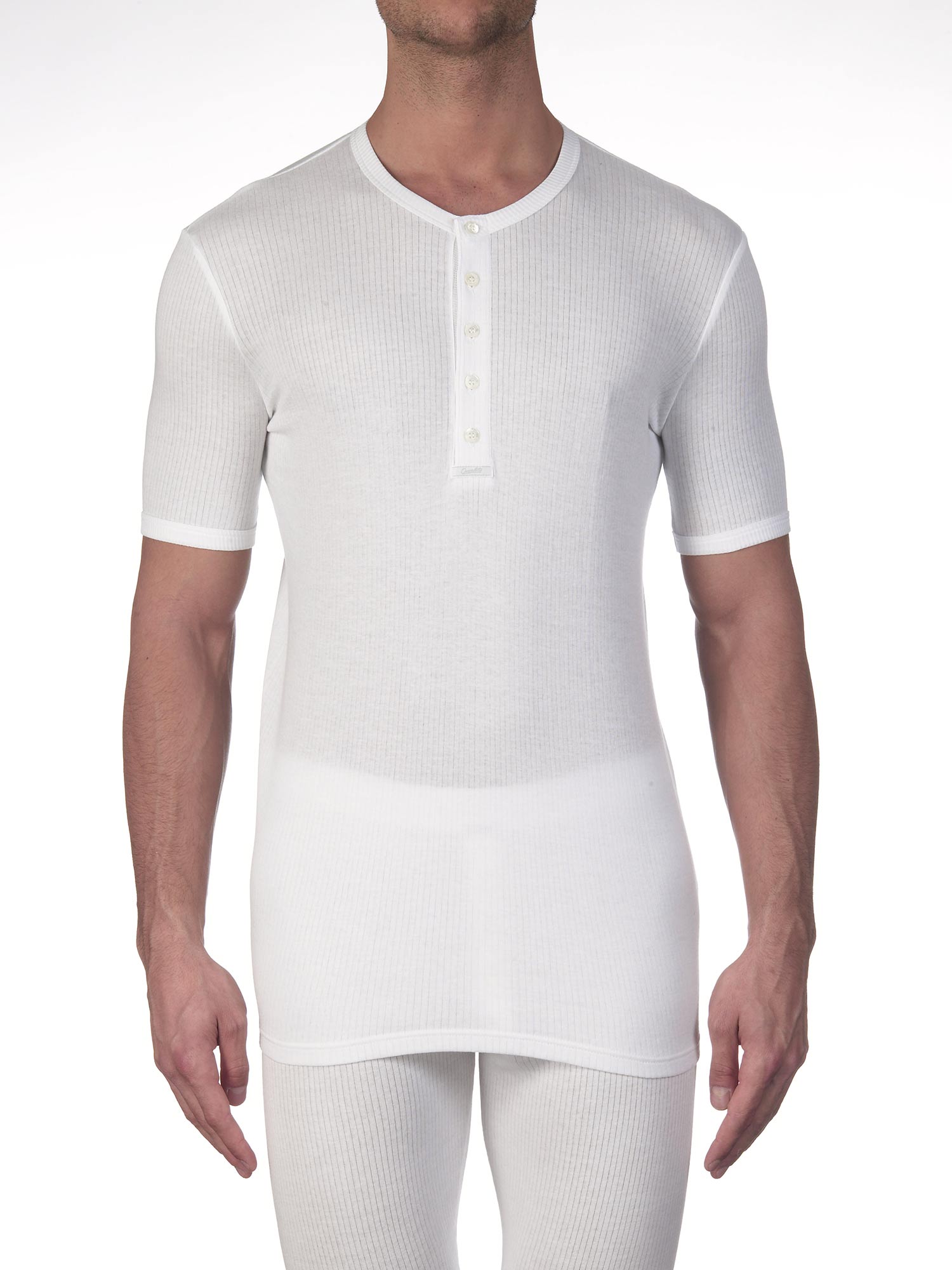 T-Shirt, Rundhals mit Knopfleiste, TERMOTEX®