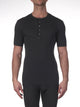 T-Shirt, Rundhals mit Knopfleiste, TERMOTEX®