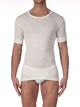 Maglietta, scollo rotondo, MERINO WOOL AND SILK 
