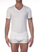 Maglietta, scollo a V, STRETCH JERSEY COTTON 